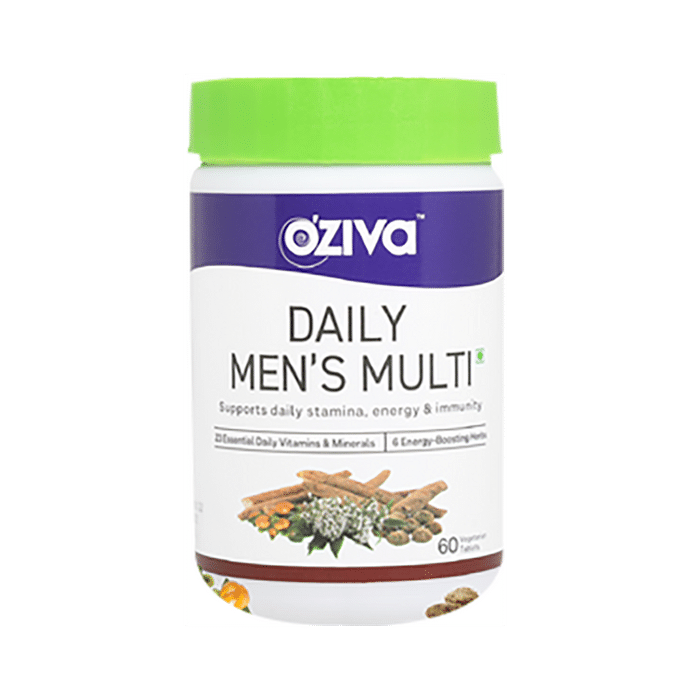Oziva Daily Men's Multi Vegetarian Tablet for Daily Stamina, Energy & Immunity