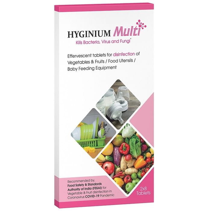 Hyginium Multi Vegetables, Fruits & Utensils Disinfection Effervescent Tablet
