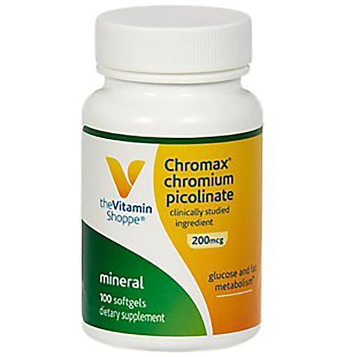 The Vitamin Shoppe Chromax Chromium Picolinate 200mg Softgels