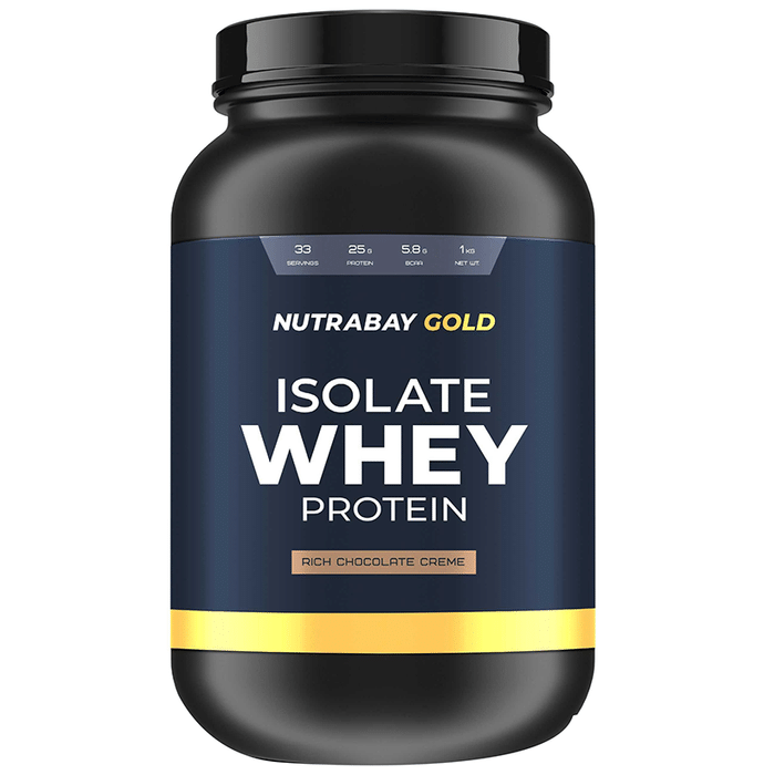 Nutrabay Gold Isolate Whey Protein Rich Chocolate Creme