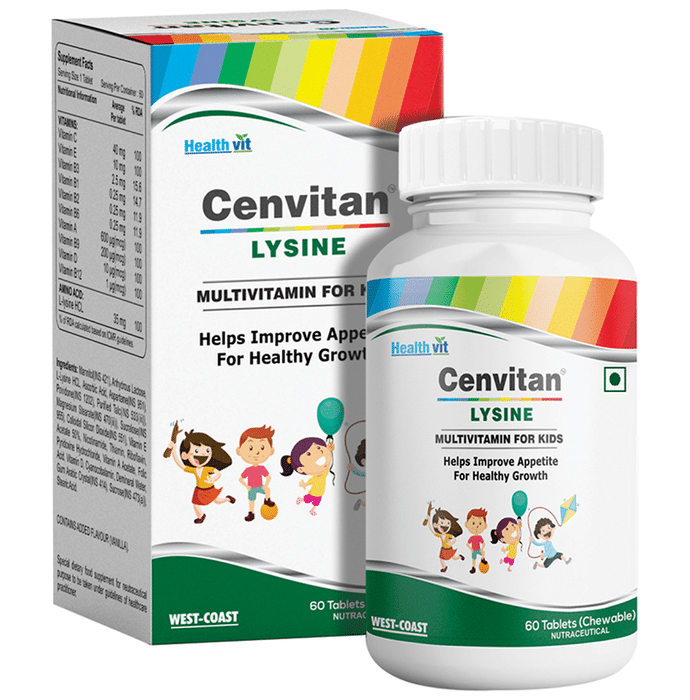 HealthVit Cenvitan Lysine Multivitamin & Multimineral For Kids