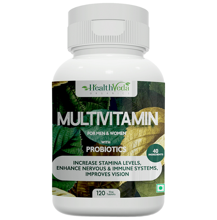 Health Veda Organics Multivitamin with Probiotics Veg Tablet