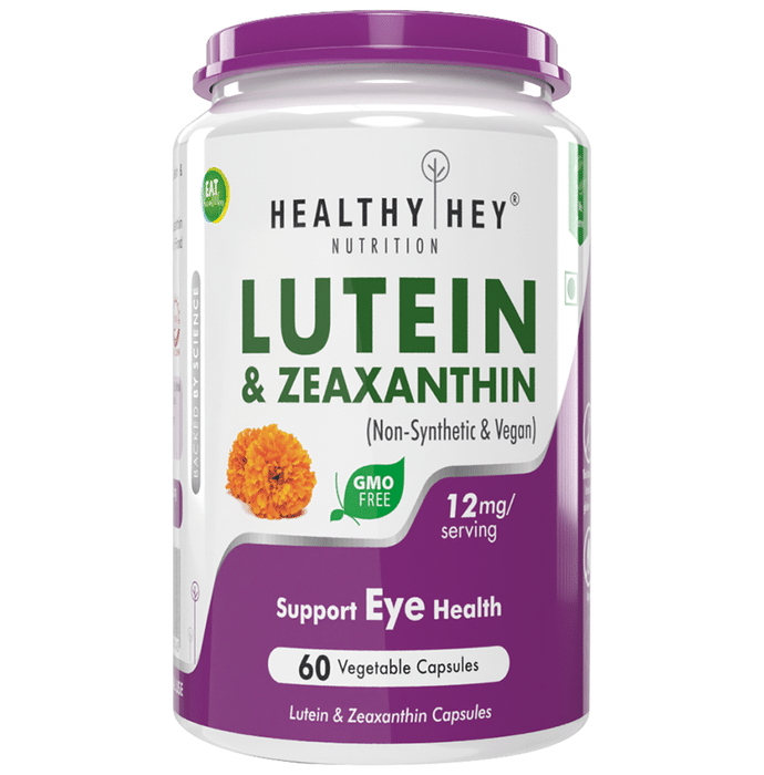 HealthyHey Nutrition Lutein & Zeaxanthin 12mg Vegetable Capsule