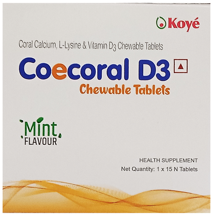 Coecoral D3 Chewable Tablet Mint