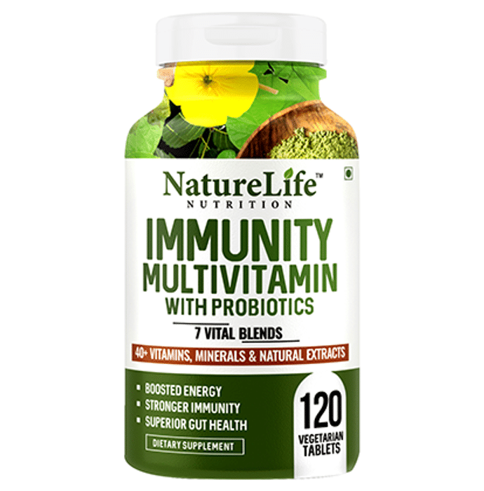 Nature Life Nutrition Immunity Multivitamins with Probiotics Vegetarian Tablet