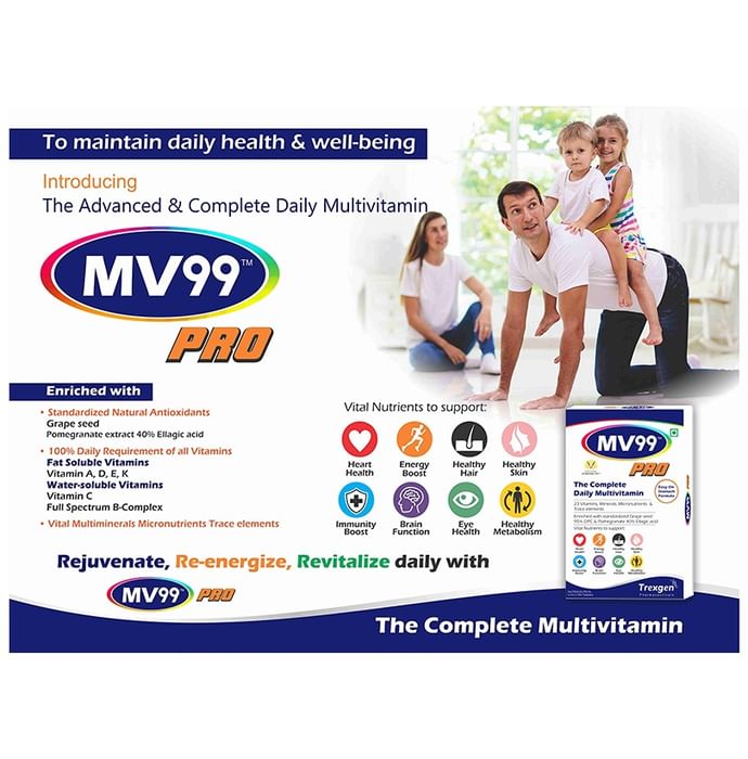 Trexgen MV99 Pro The Complete Daily Multivitamin Tablet