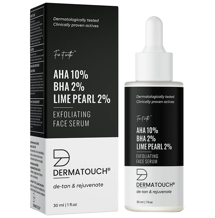 Dermatouch AHA 10% BHA 2% Lime Pearl 2% Exfoliating Face Serum