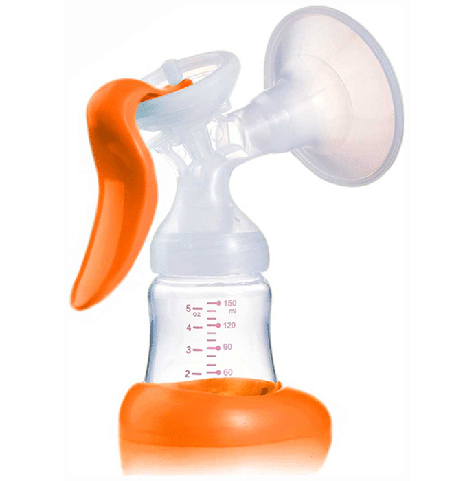 Carent LD101 Manual Breast Pump with 2 Phase Orange
