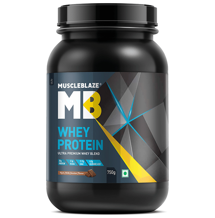 MuscleBlaze MB Whey Protein Powder Rich Milk Chocolate