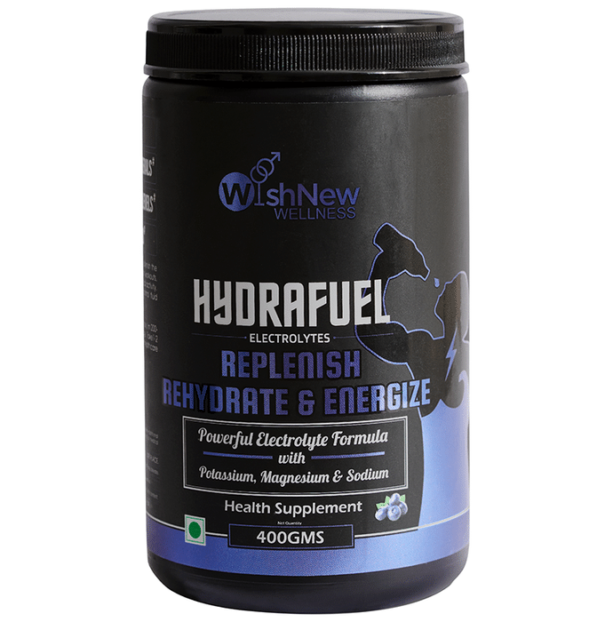 Wishnew Wellness Hydrafuel Powder Replenish, Rehydrate & Energize with Potassium, Magnesium & Sodium