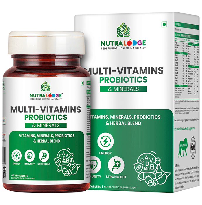 Nutralodge Multi-Vitamins Probiotics & Minerals Veg Tablet
