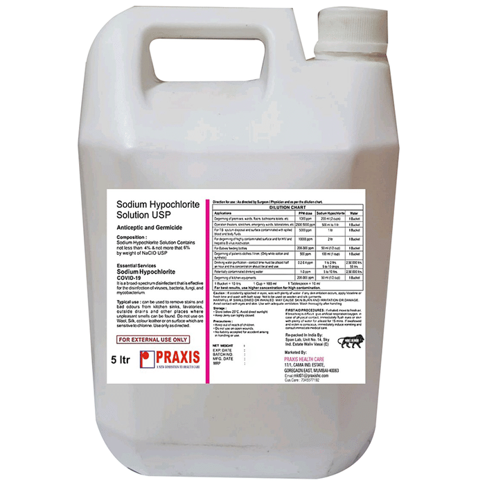Praxis Sodium Hypochlorite Solution