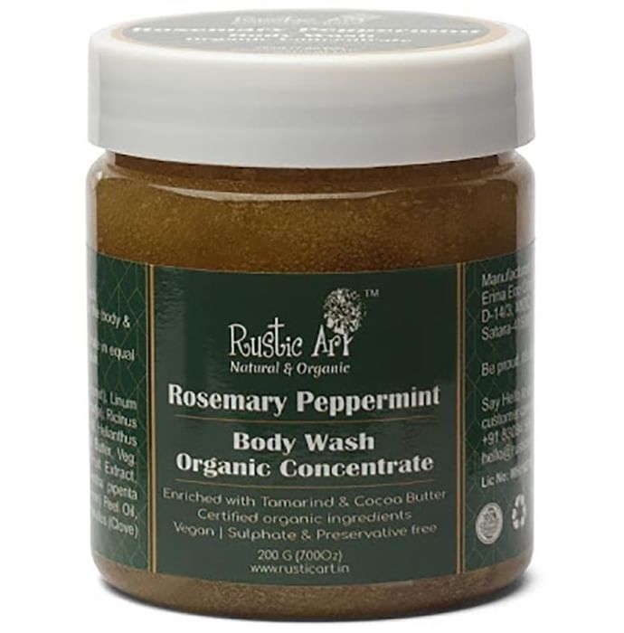 Rustic Art Organic Concentrate Body Wash Rosemary Peppermint