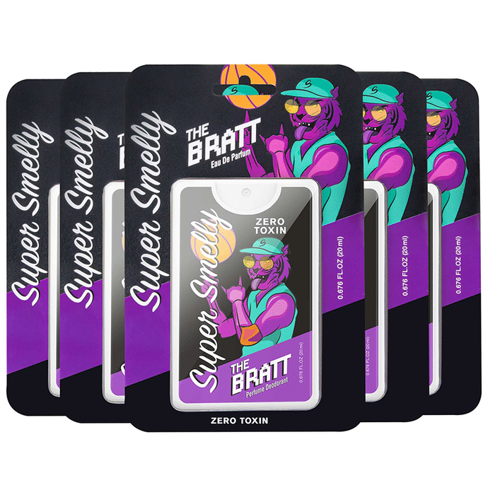 Super Smelly Zero Toxin Pocket Perfume Deodorant Spray (20ml Each) The Bratt