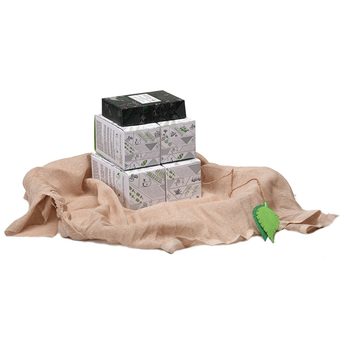 Natural Vibes Ayurvedic Wellness Gift Hamper with Tea Tree and Activated Charcoal