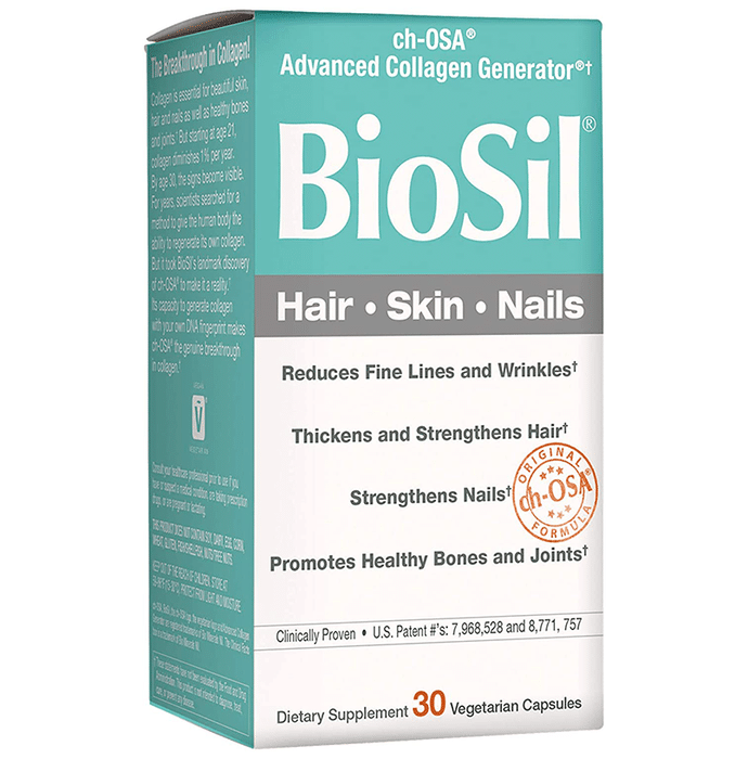 Natural Factors Biosil, Skin & Hair & Nails Vegetarian Capsule