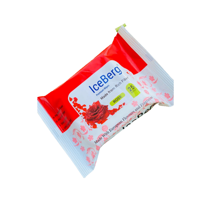 Ice Berg Premium Wipes (25 Each) Rose