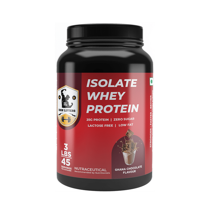 Iron Lifters Isolate Whey Protein Powder Ghana Chocolate