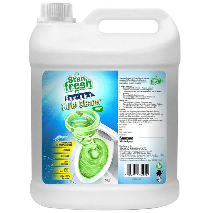 Stan Fresh Super 6 in 1 Toilet Cleaner Mint