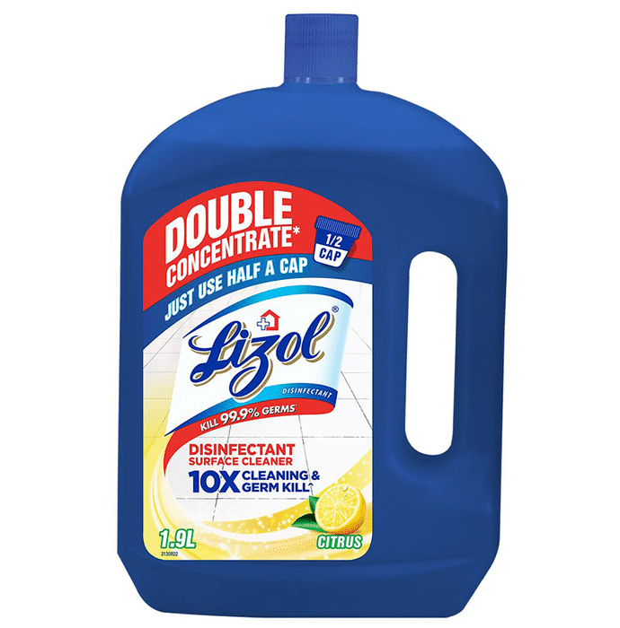 Lizol Double Concentrate Disinfectant Surface Cleaner Citrus