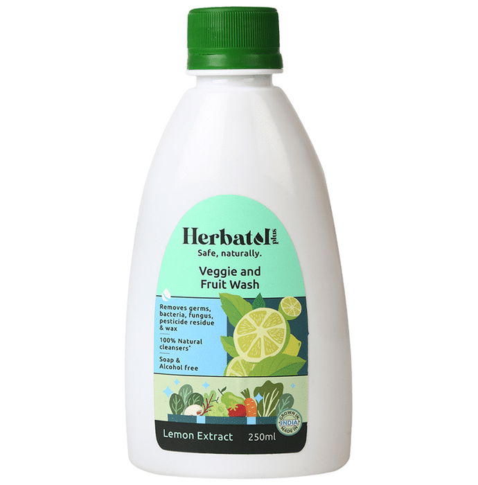 Herbatol Plus Veggie and Fruit Wash (250ml Each) Lemon Extract