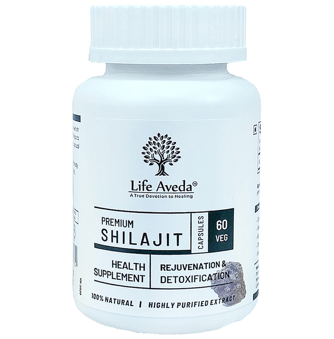Life Aveda Premium Shilajit Veg Capsule