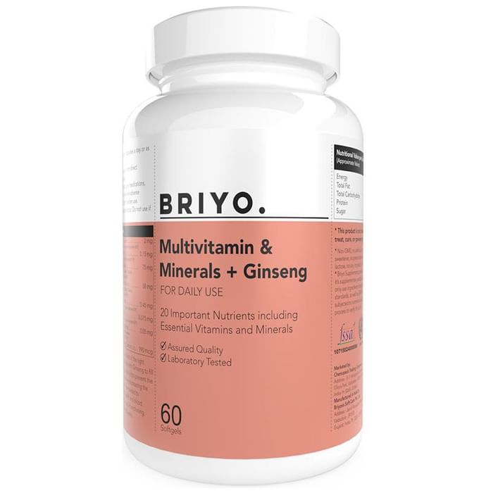 Briyo Multivitamin & Minerals+Ginseng Softgel