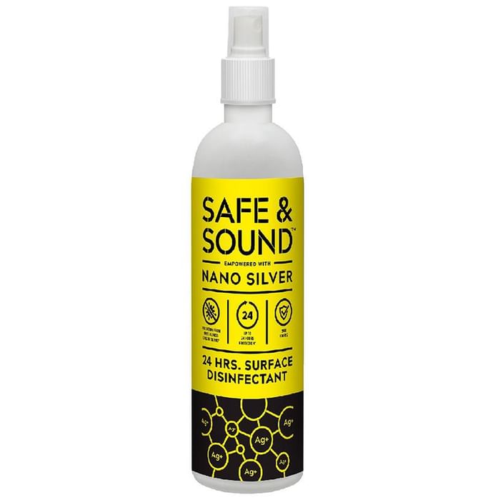 Safe & Sound Nano Silver 24 Hrs. Surface Disinfectant with Spray Bottle