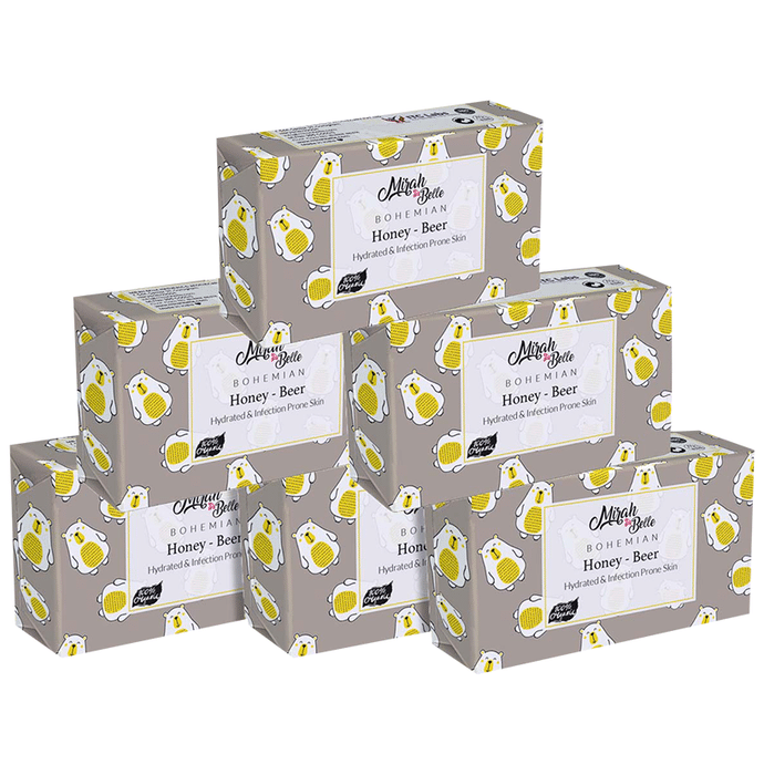 Mirah Belle Honey-Beer Bohemian Soap (125gm Each)