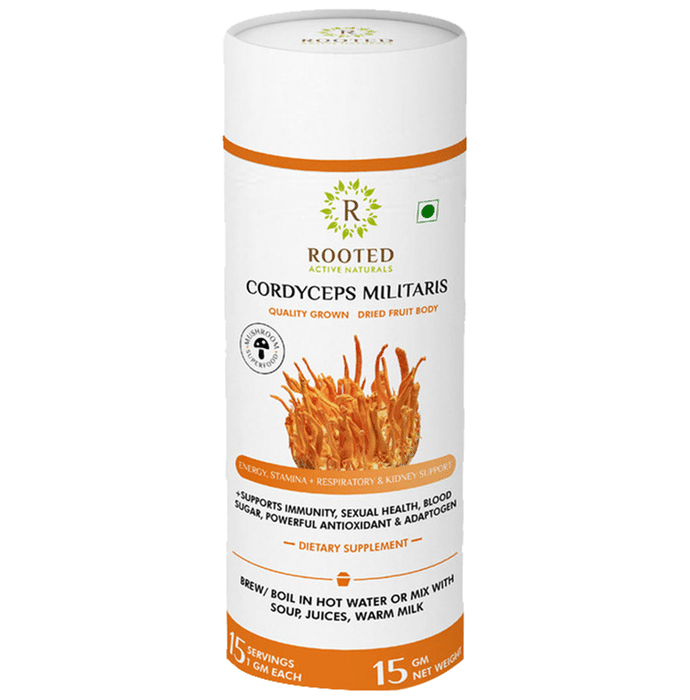 Rooted Active Naturals Cordyceps Militaris Mushroom
