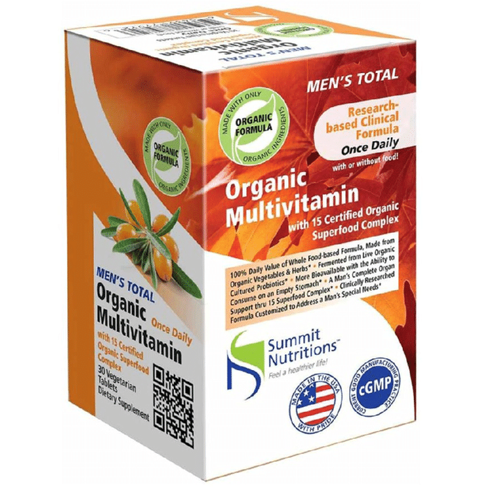 Summit Nutritions Men's Total Organic Multivitamins Tablet