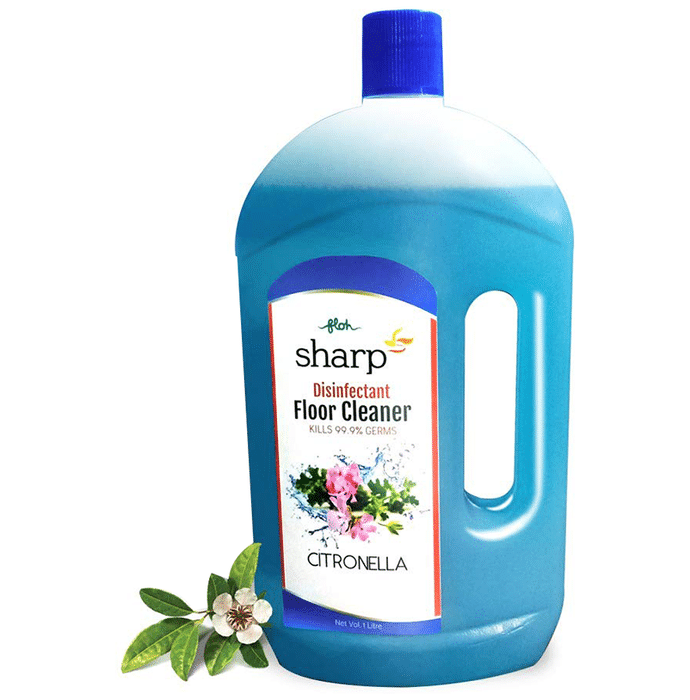 FLOH Sharp Disinfectant Floor Cleaner (1Litre Each) Citronella