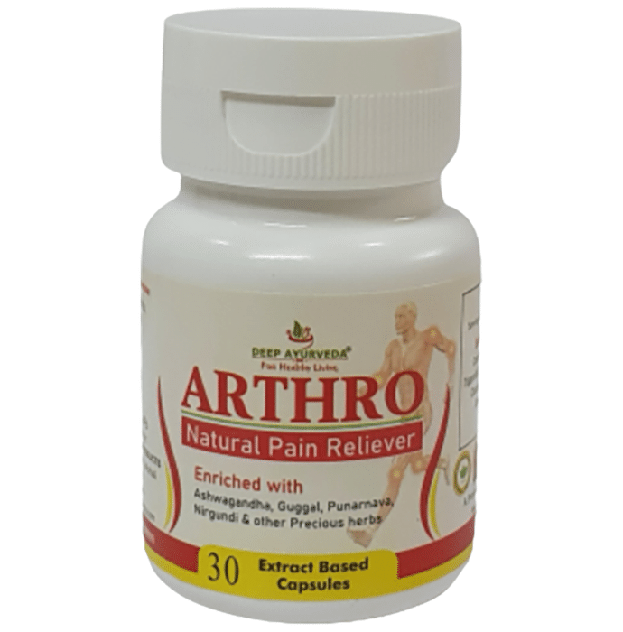 Deep Ayurveda Arthro Natural Pain Reliever Extract Based Capsule