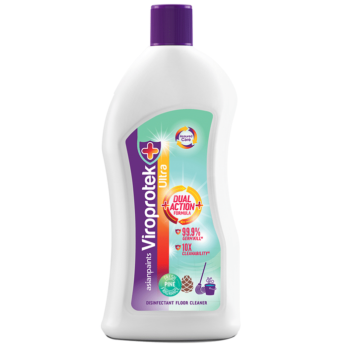 Asianpaints Viroprotek Ultra Disinfectant Floor Cleaner (500ml Each) Pine
