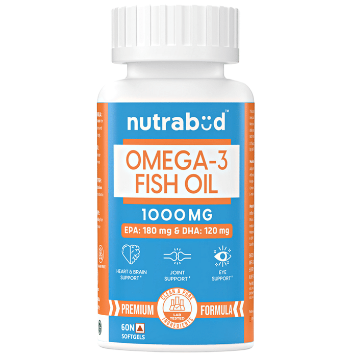 Nutrabud Omega-3 Fish Oil Softgels