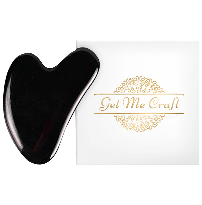 Get Me Craft Black Obsidian Gua Sha Facial Massage Tool