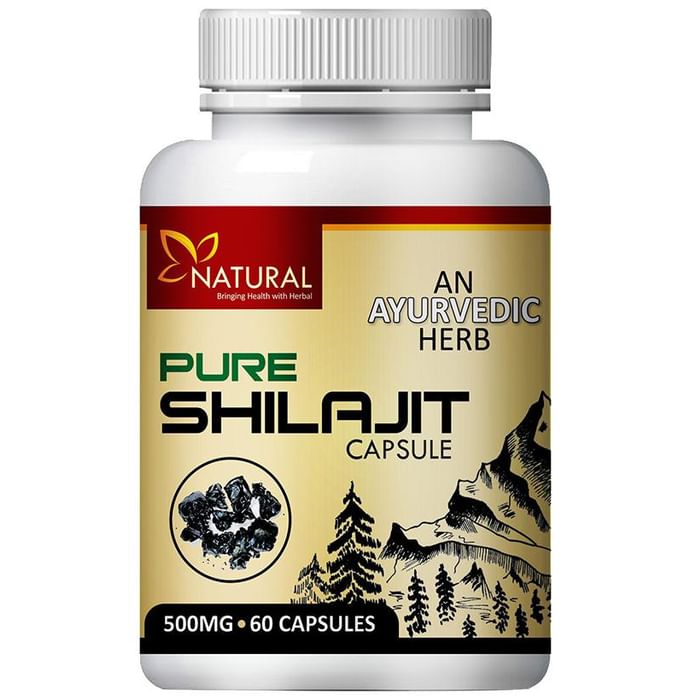 Natural Pure Shilajit 500mg Capsule
