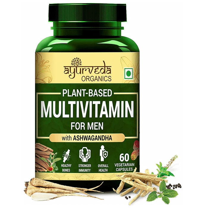Ayurveda Organics Plant-Based Multivitamin Vegetarian Capsule for Men