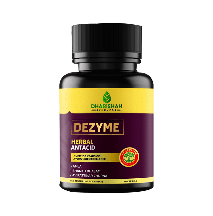 Dharishah Ayurveda Dezyme Herbal Antacid Capsule