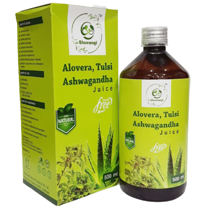 Shuvangi Aloevera, Tulsi Ashwagandha Juice