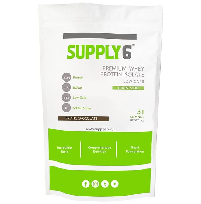 Supply6 Premium Whey Protein Isolate Exotic Chocolate