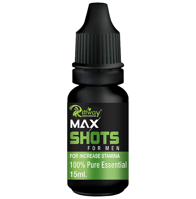 Riffway International Max Shots for Men for Increase Stamina 100% Pure Essential Oil