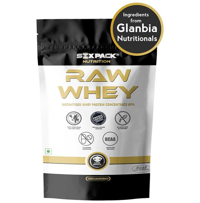 Sixpack Nutrition Raw Whey Instantized Whey Protein Concentrate Unflavoured