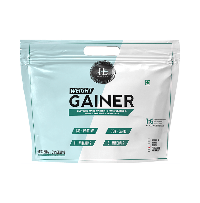 Iron Lifters Weight Gainer Powder Pineapple