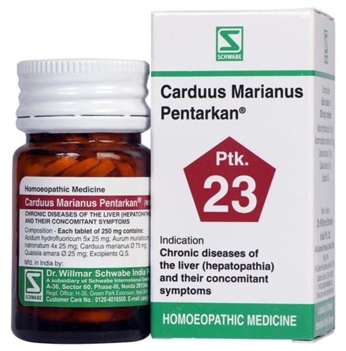 Dr Willmar Schwabe India Carduus Marianus Pentarkan Ptk 23 Tablet