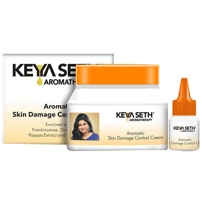 Keya Seth Aromatherapy Aromatic Skin Damage Control Cream 45gm & Serum 5ml