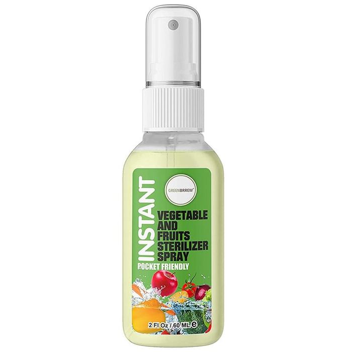 Green Brrew Instant Vegetable and Fruits Sterilizer Spray (60ml Each)