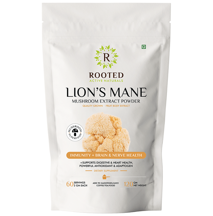 Rooted Active Naturals Lion's Mane Mushroom Extract Powder