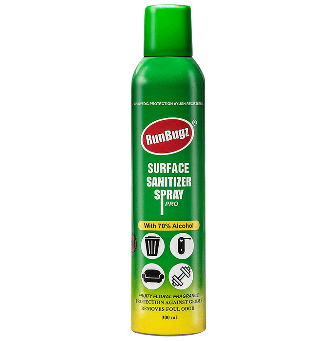 Runbugz Surface Sanitizer Spray Pro with 70% Alcohol