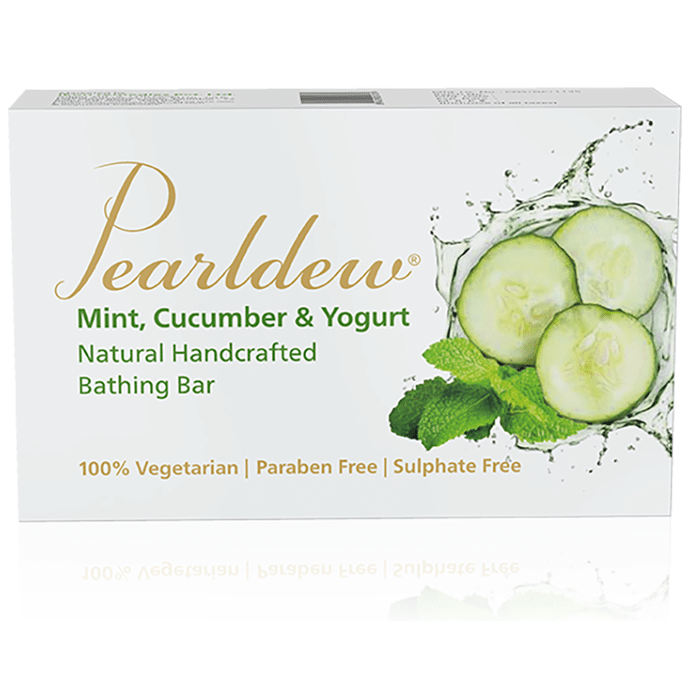 Pearldew Mint, Cucumber & Yogurt Natural Handcrafted Bathing Bar